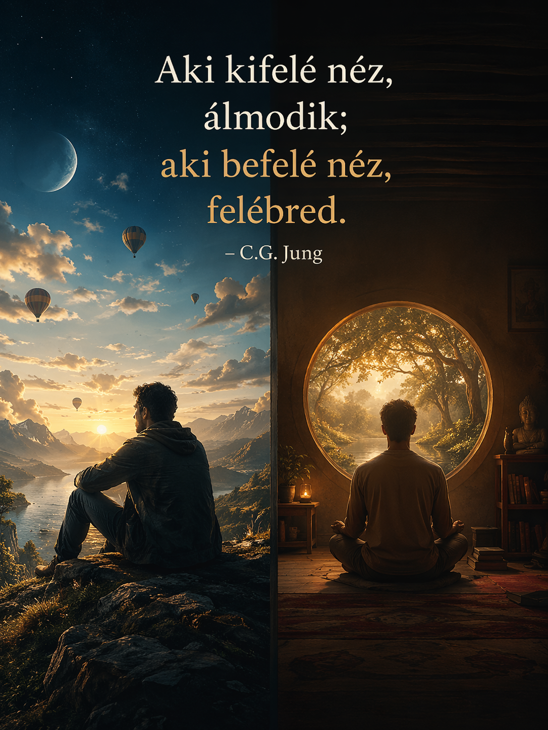 „Aki kifelé néz, álmodik; aki befelé néz, felébred.” – Carl Gustav Jung