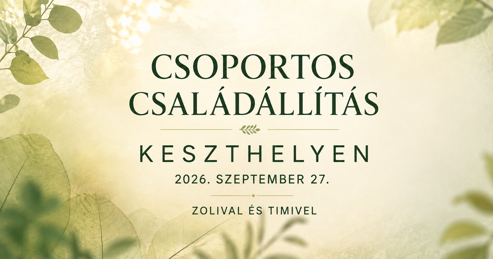 Csoportos Családállítás Keszthelyen
